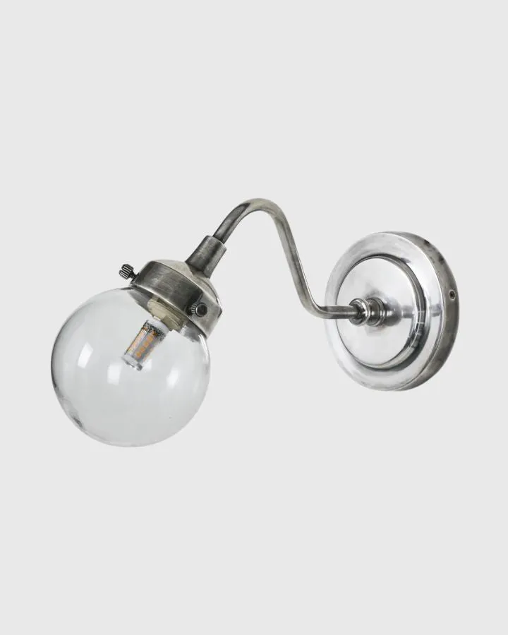 Outdoor Industrial Brass Wall Light