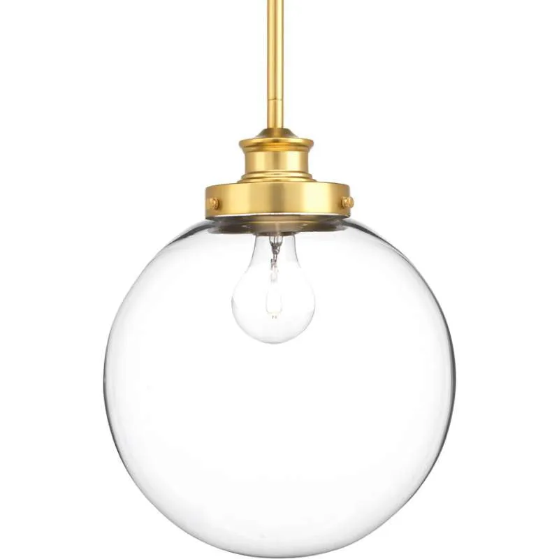 Penn Clear Glass Globe Pendant