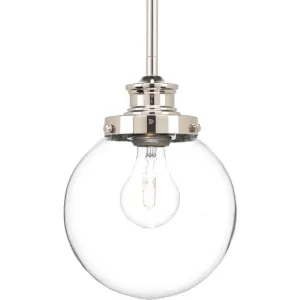 Penn Clear Glass Globe Pendant