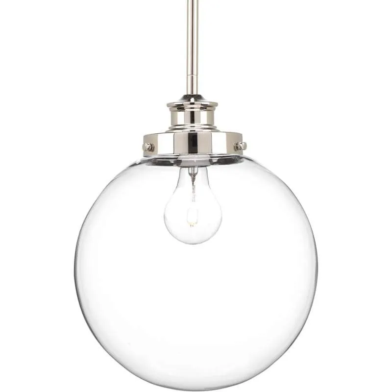 Penn Clear Glass Globe Pendant