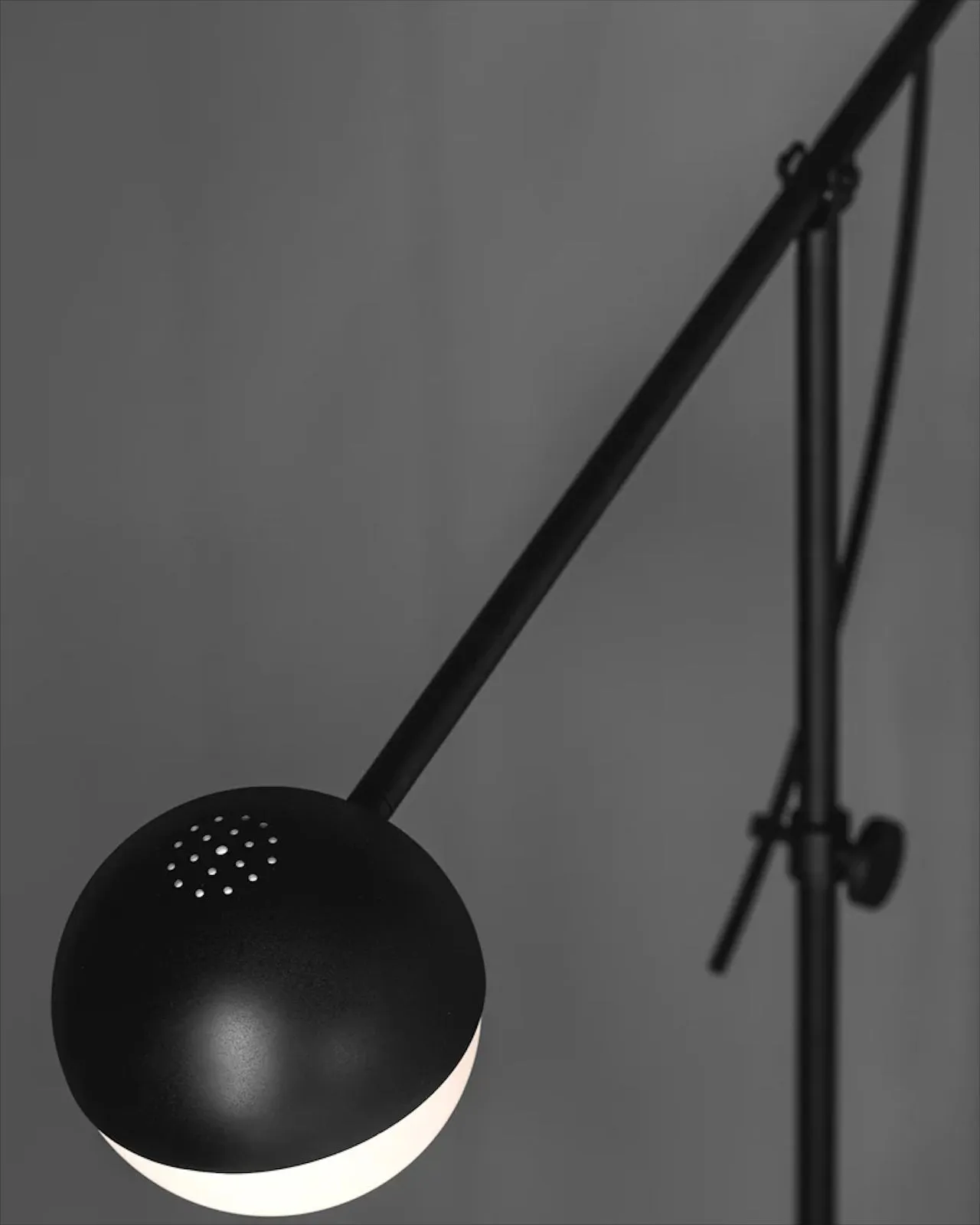 Pivoting Steel Matte Black Floor Lamp
