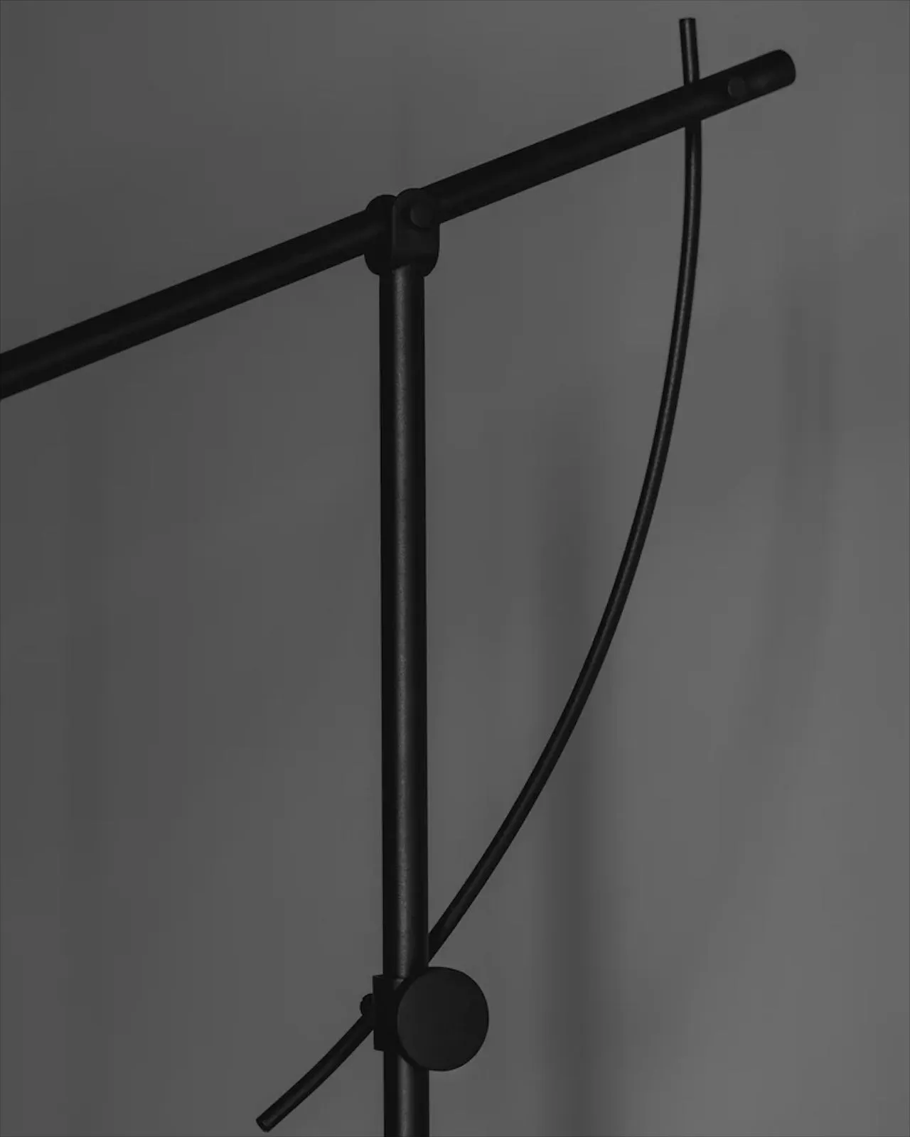 Pivoting Steel Matte Black Floor Lamp