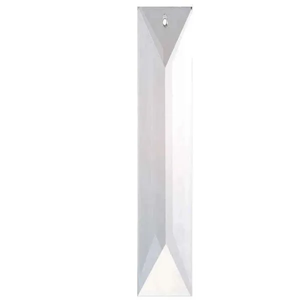 Rectangular Classic Crystal 12-inch Clear Prism with One Hole on Top