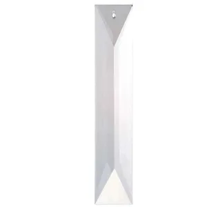 Rectangular Classic Crystal 12-inch Clear Prism with One Hole on Top