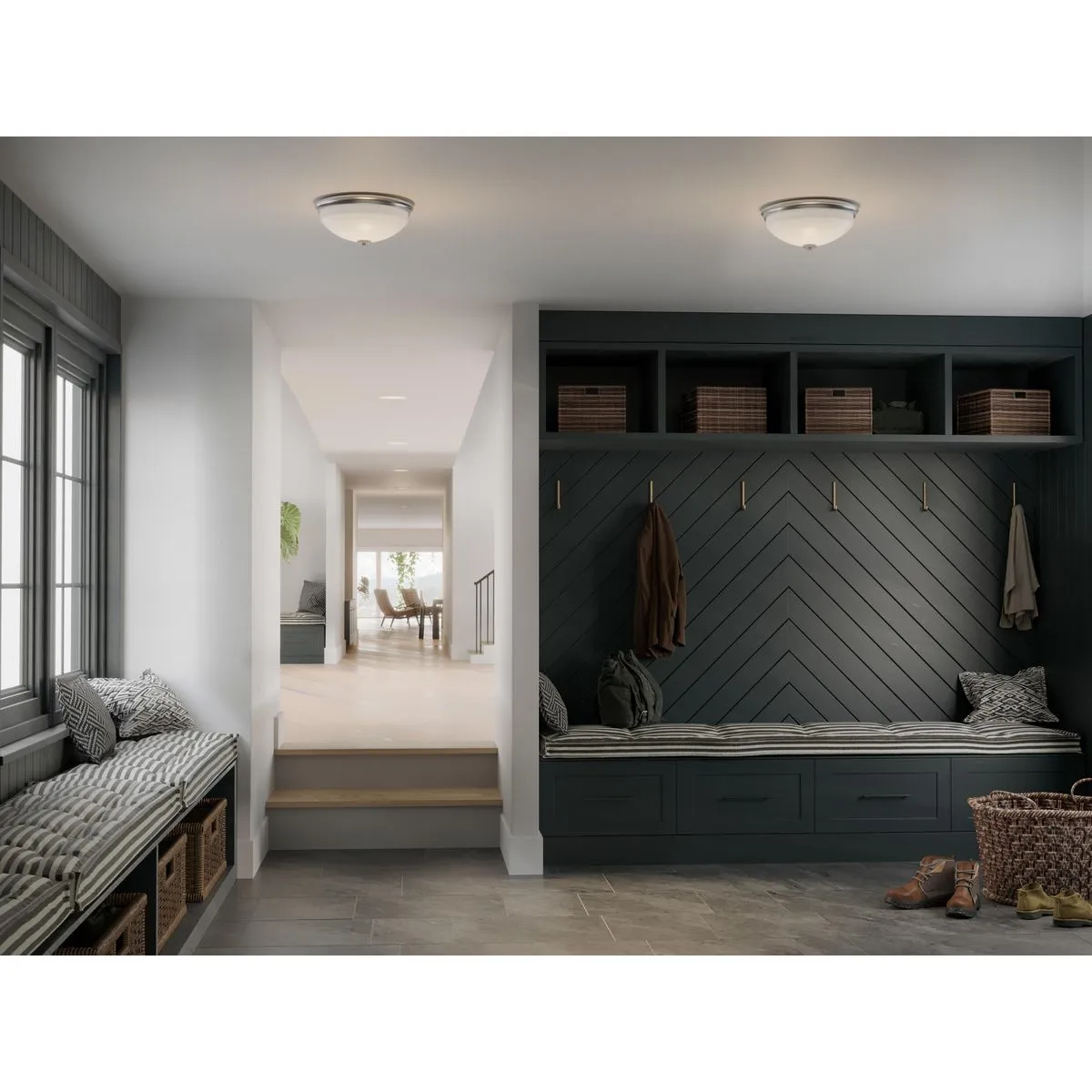 Replay Collection Two-light 14" Flush Mount