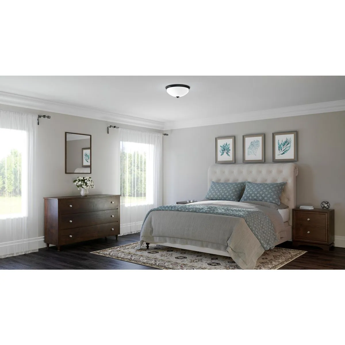 Replay Collection Two-light 14" Flush Mount