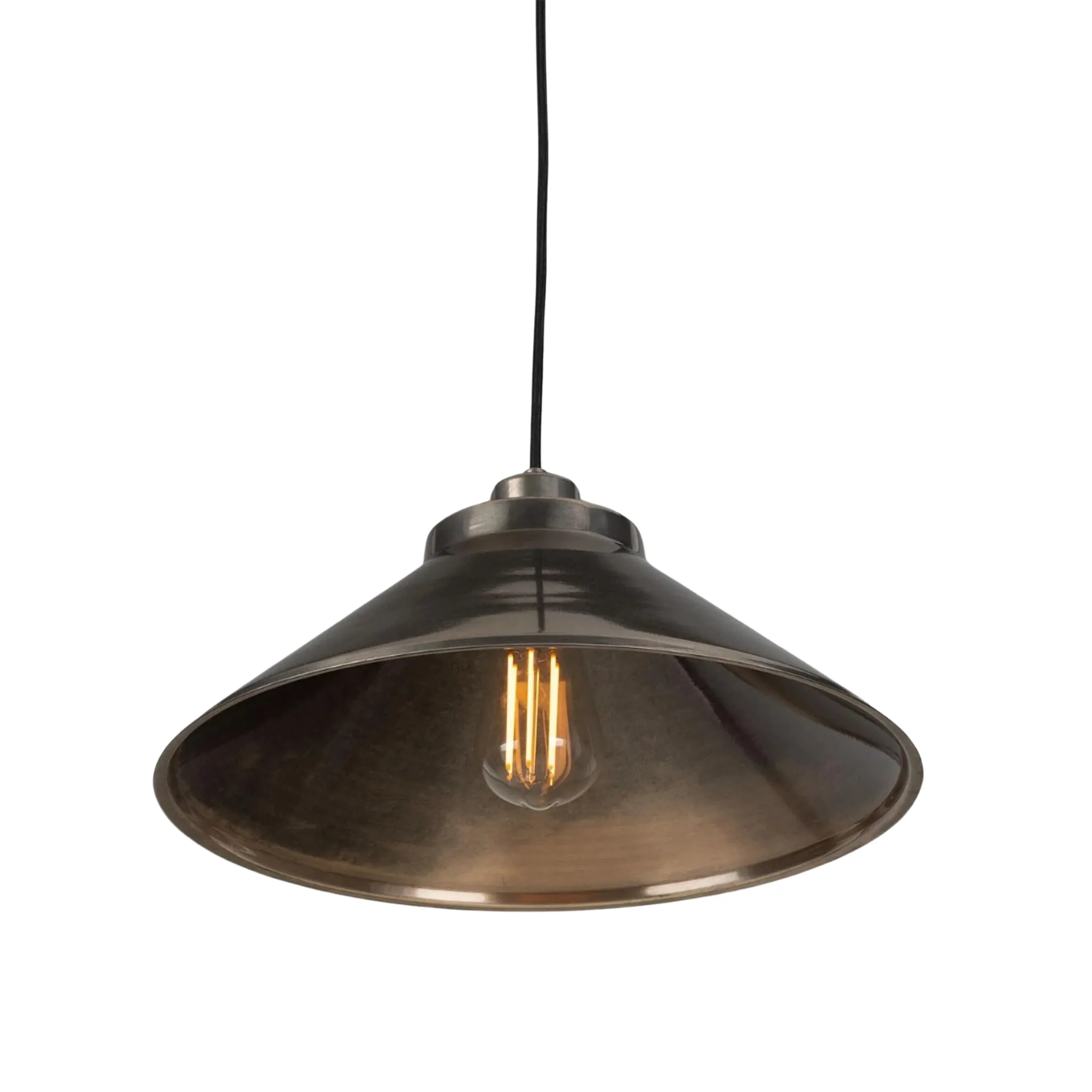 Rider Vintage Brass Pendant Light