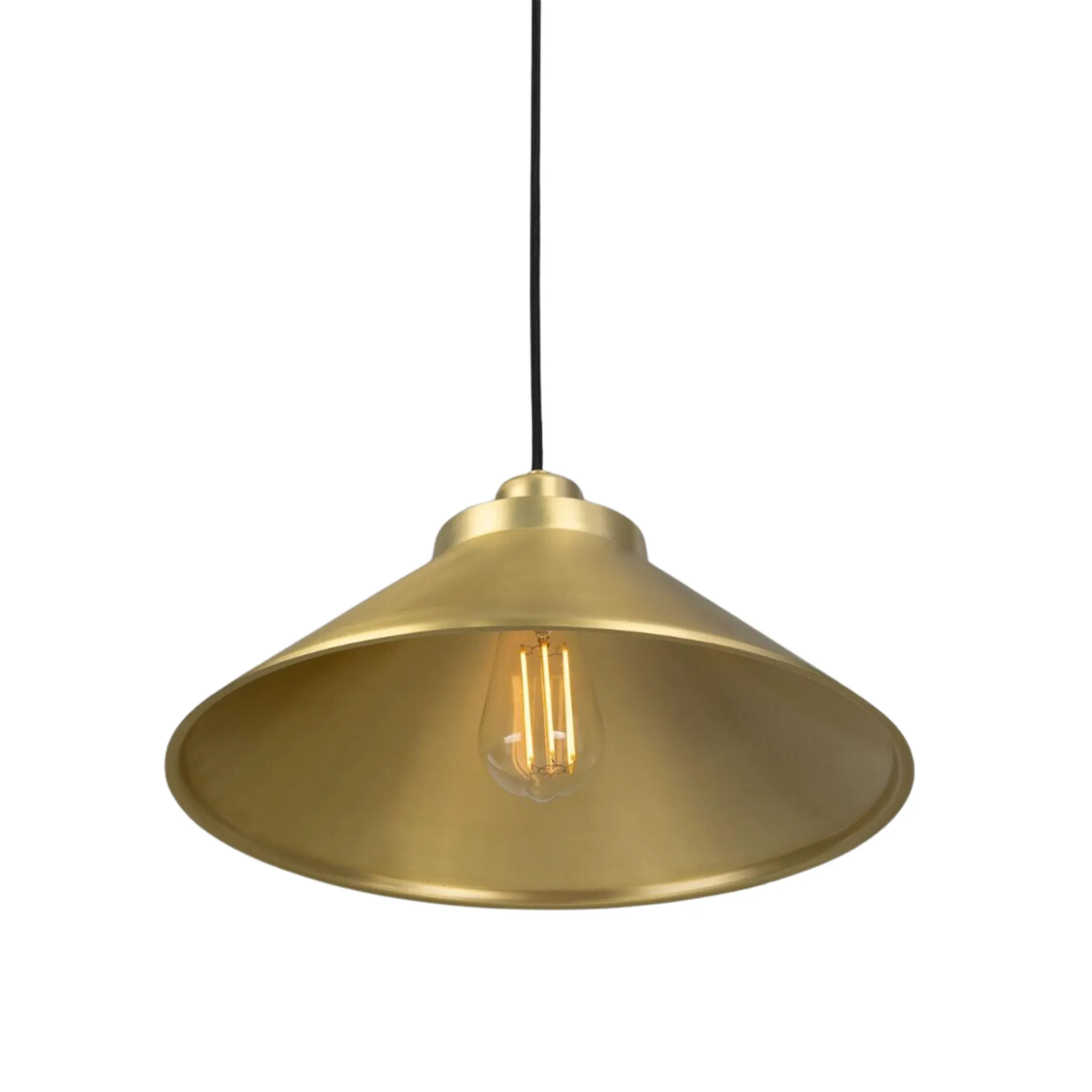 Rider Vintage Brass Pendant Light