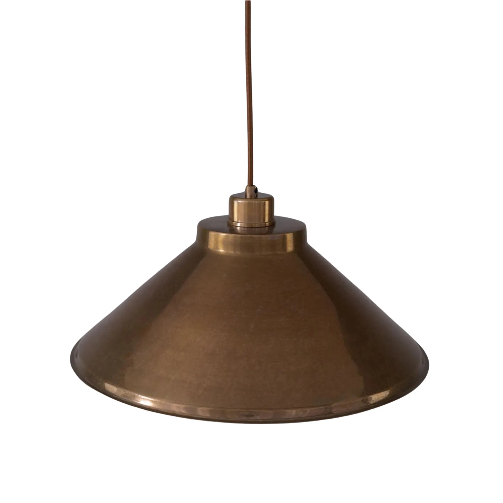 Rider Vintage Brass Pendant Light