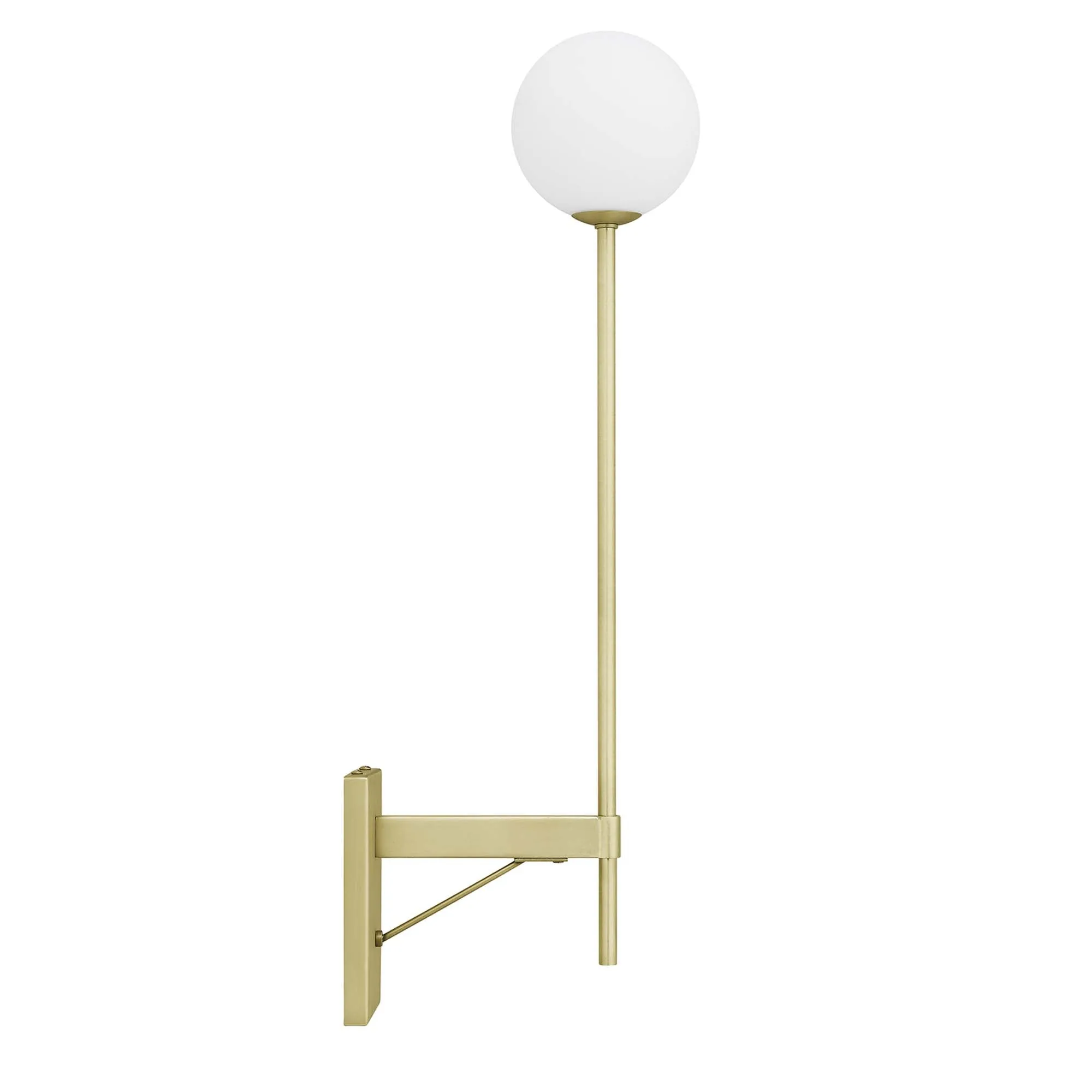 Riva White Globe Wall Sconce by Modway