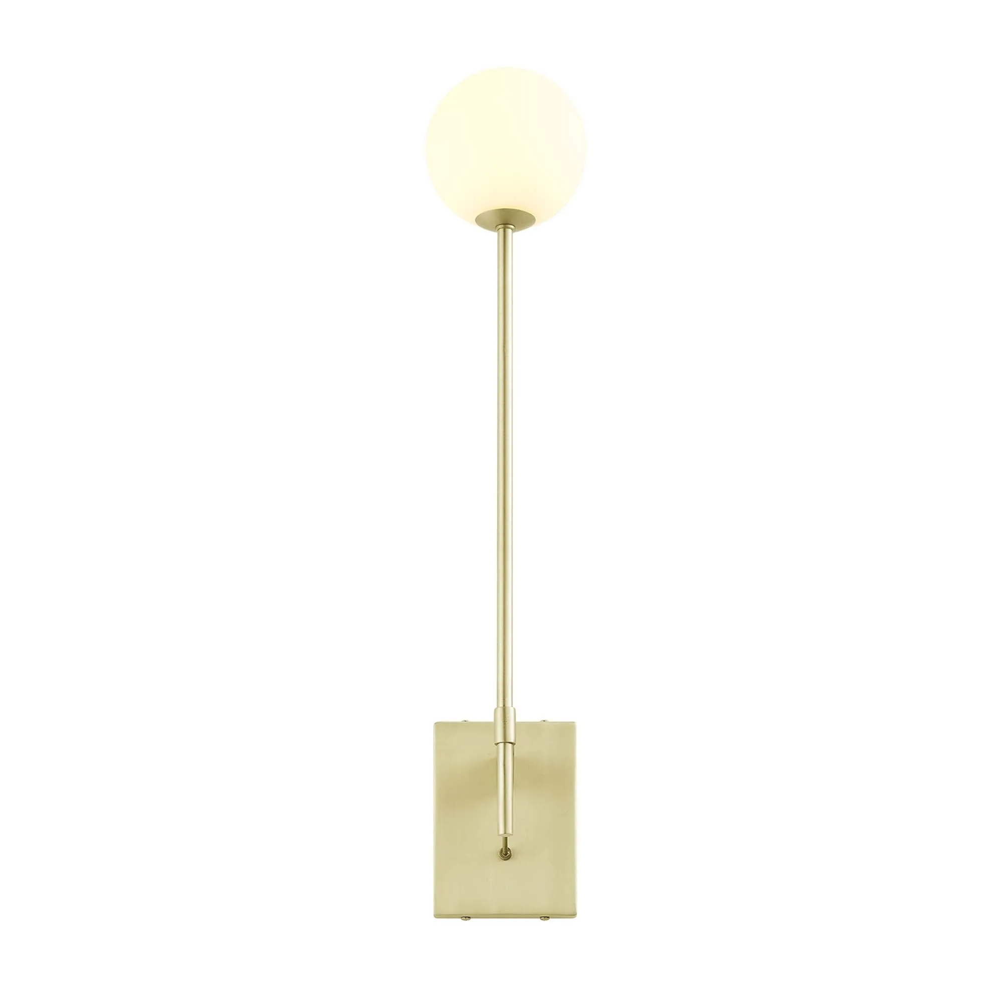 Riva White Globe Wall Sconce by Modway