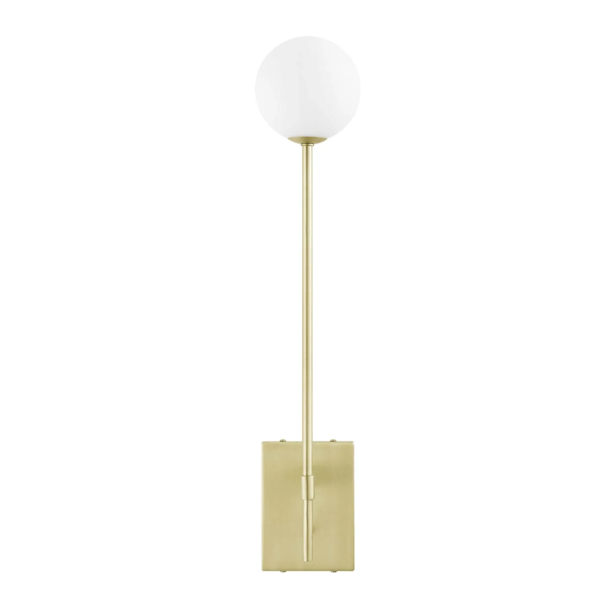 Riva White Globe Wall Sconce by Modway