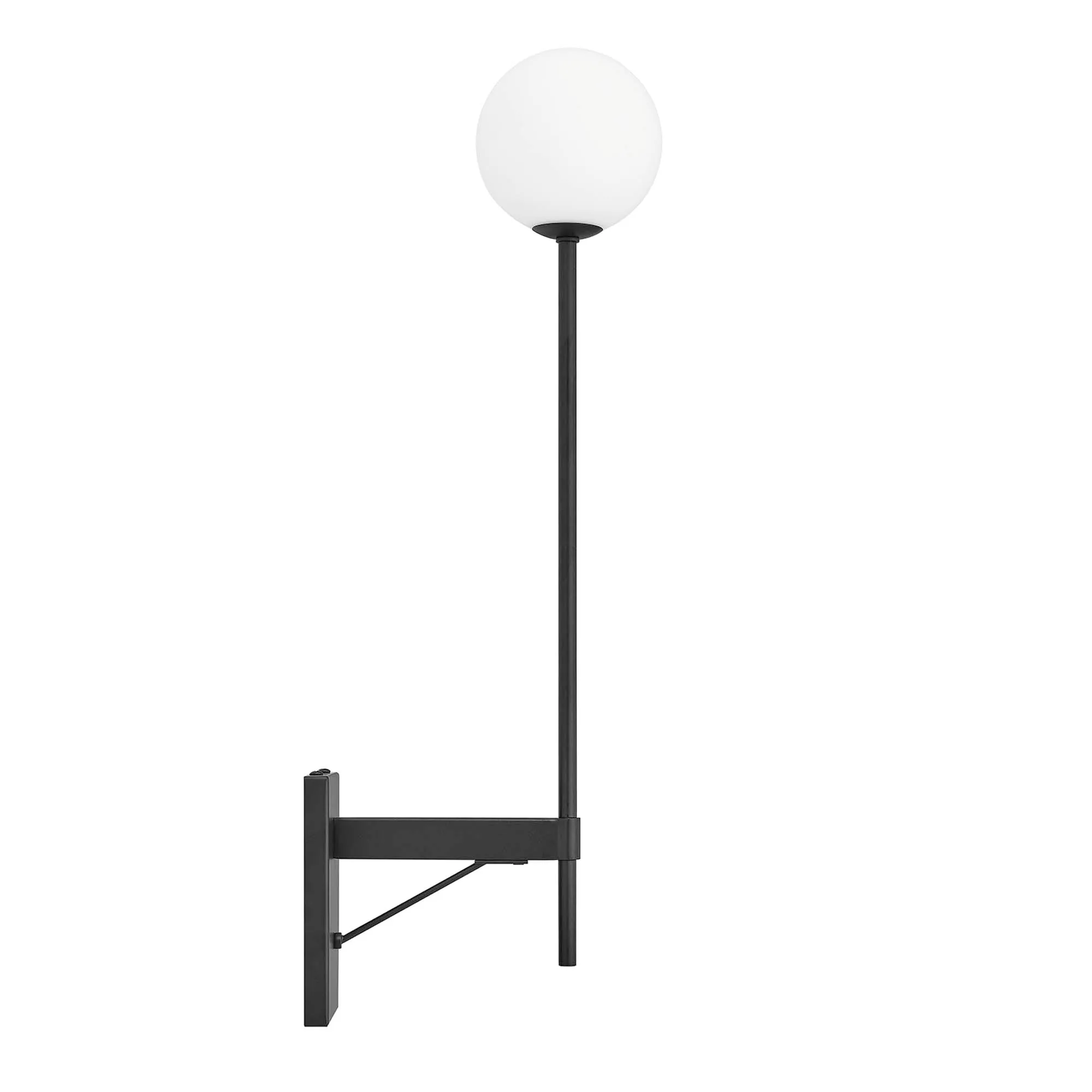 Riva White Globe Wall Sconce by Modway