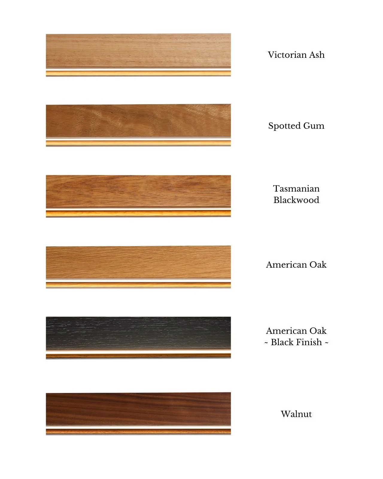 Rounded Edge Custom Timber Linear