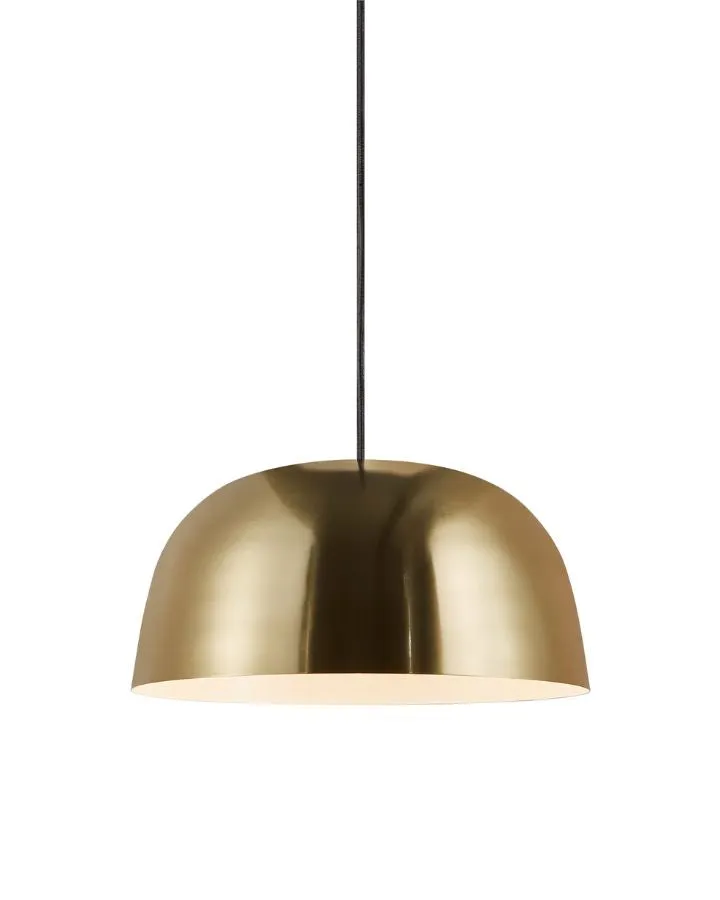 Scandinavian Brass Dome Pendant