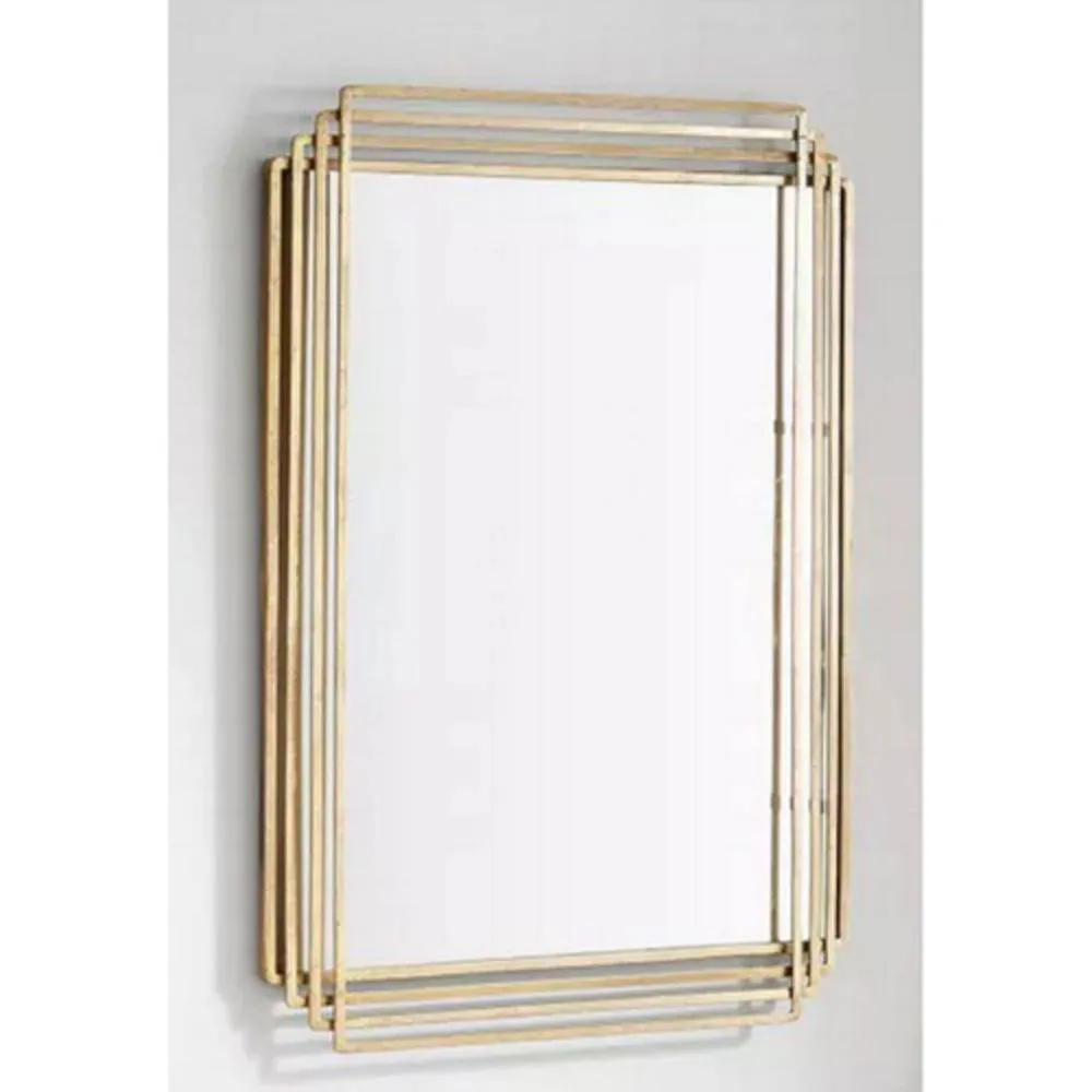 Signature Hardware 23270-GL Sethfield 29" W x 39-3/4" H Geometrics Rectangular Framed Bathroom Wall Mirror
