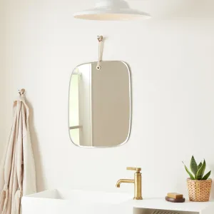 Signature Hardware 484232 Duffy 17-3/8" W X 22" H Modern Rectangular Frameless Bathroom Wall Mirror Home Decor Mirrors Bathroom Mirror