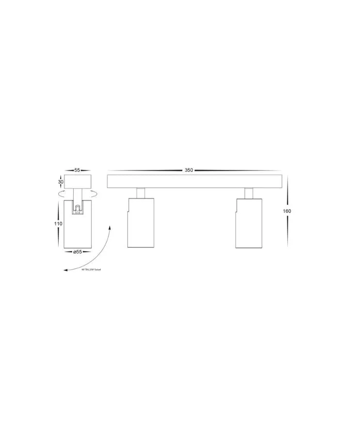 Sleek Bar Spot Light | Assorted Finishes | TRIColour
