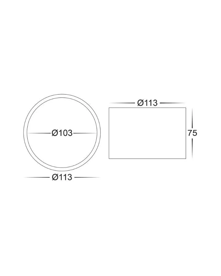 Surface Mounted Black LED Downlight | Assorted Size | TRIColour