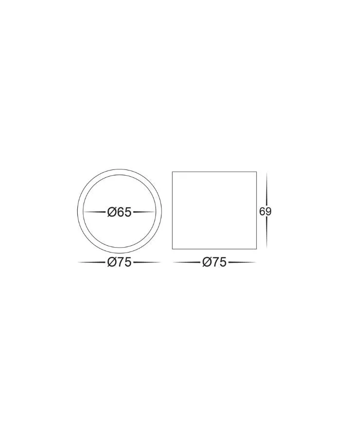 Surface Mounted Black LED Downlight | Assorted Size | TRIColour