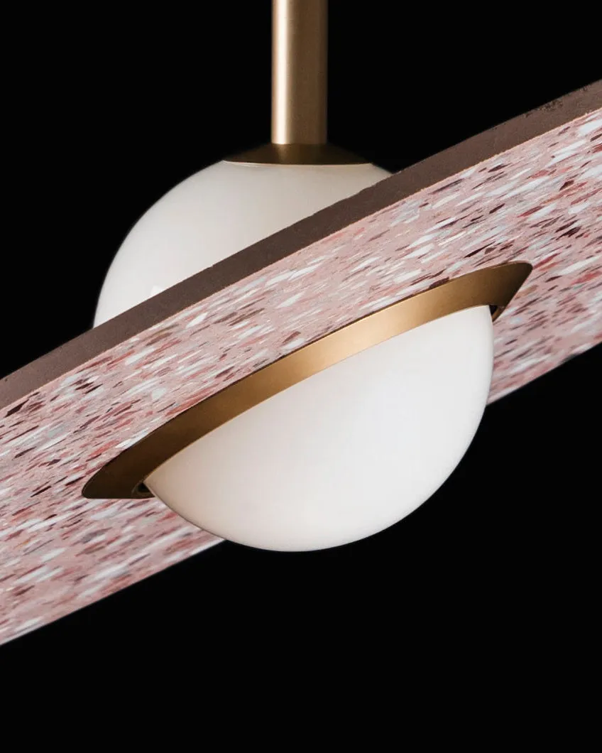 Terrazzo Saturn Disc Pendant | Bentu