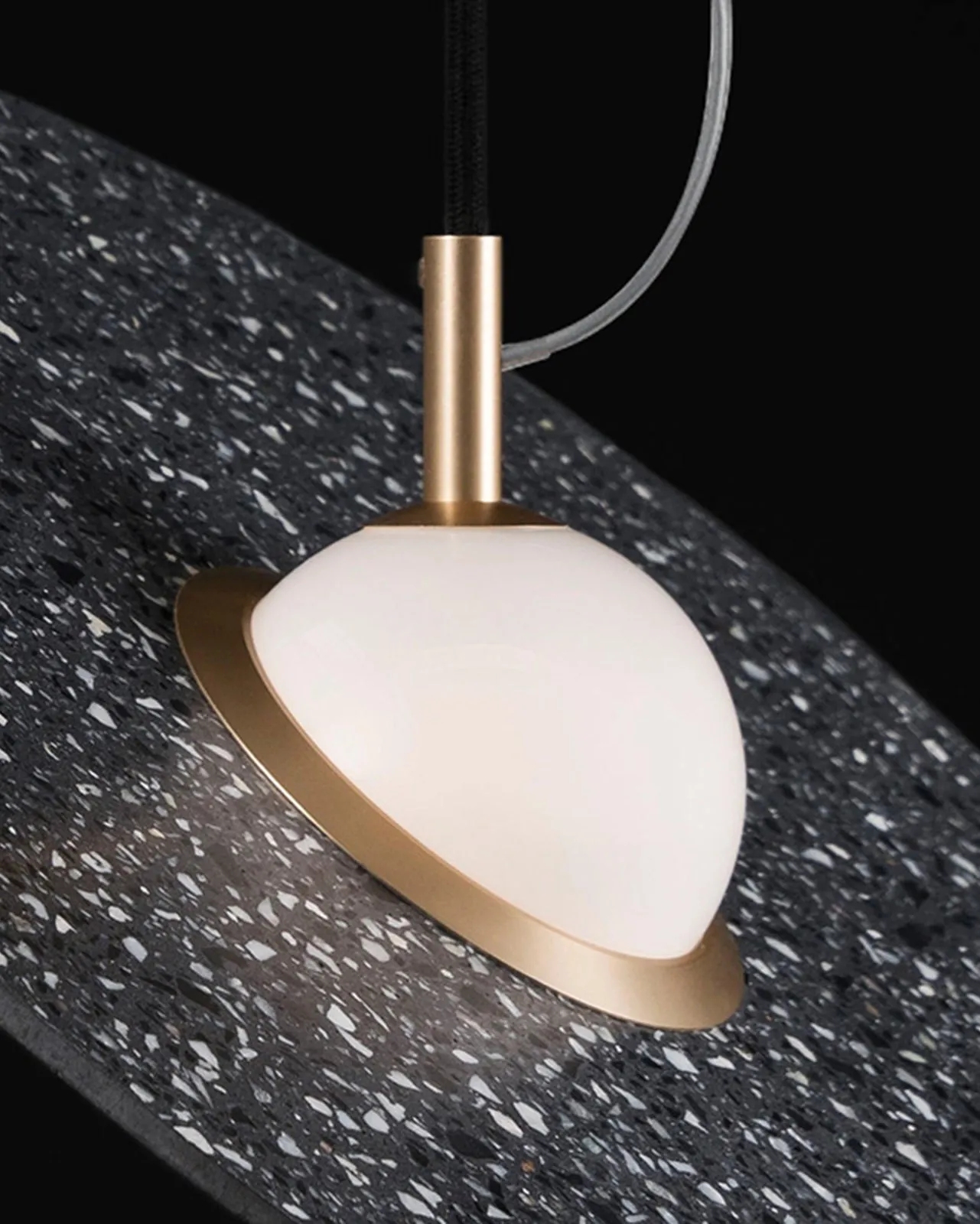 Terrazzo Saturn Disc Pendant | Bentu