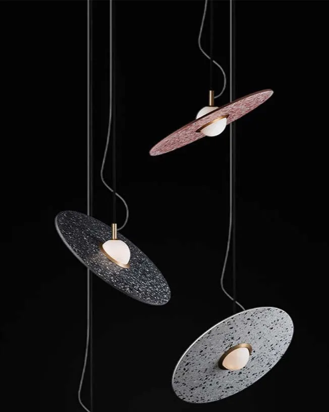 Terrazzo Saturn Disc Pendant | Bentu