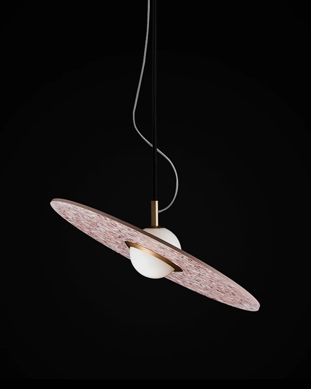 Terrazzo Saturn Disc Pendant | Bentu