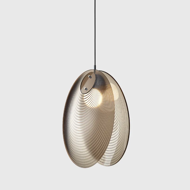 Textured Crystal Shell Pendant | Ama