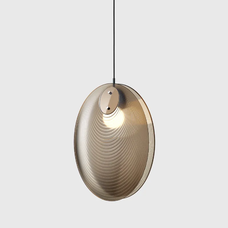 Textured Crystal Shell Pendant | Ama