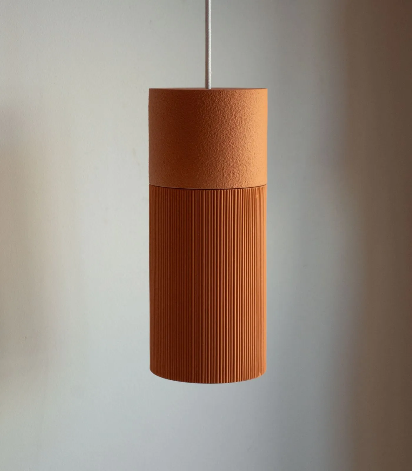 Textured Cylindrical Split Pendant Light | Terra