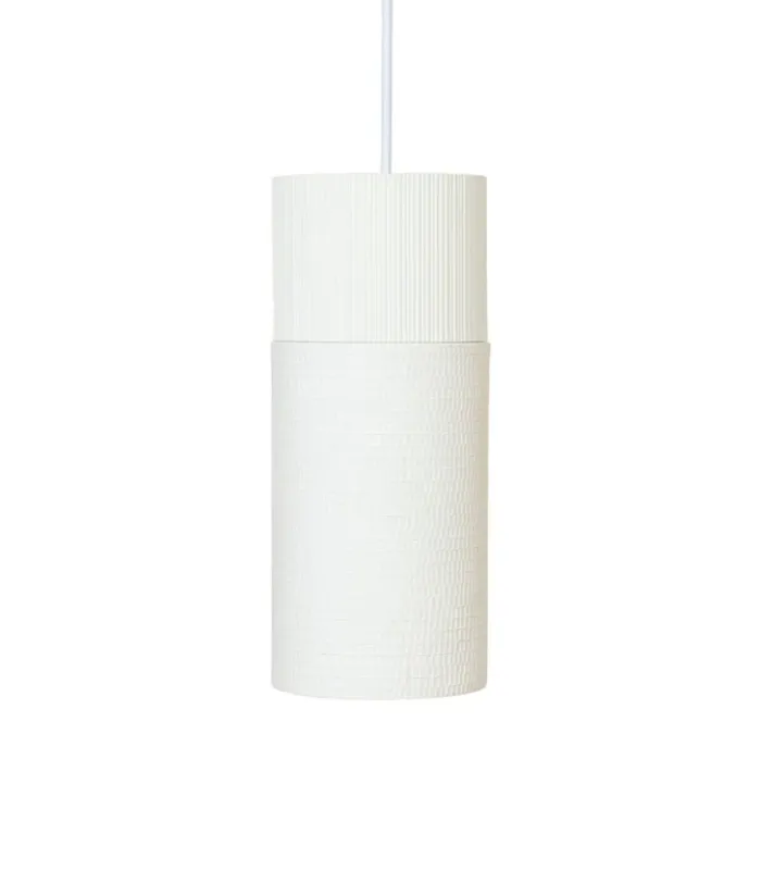Textured Cylindrical Split Pendant Light | Terra