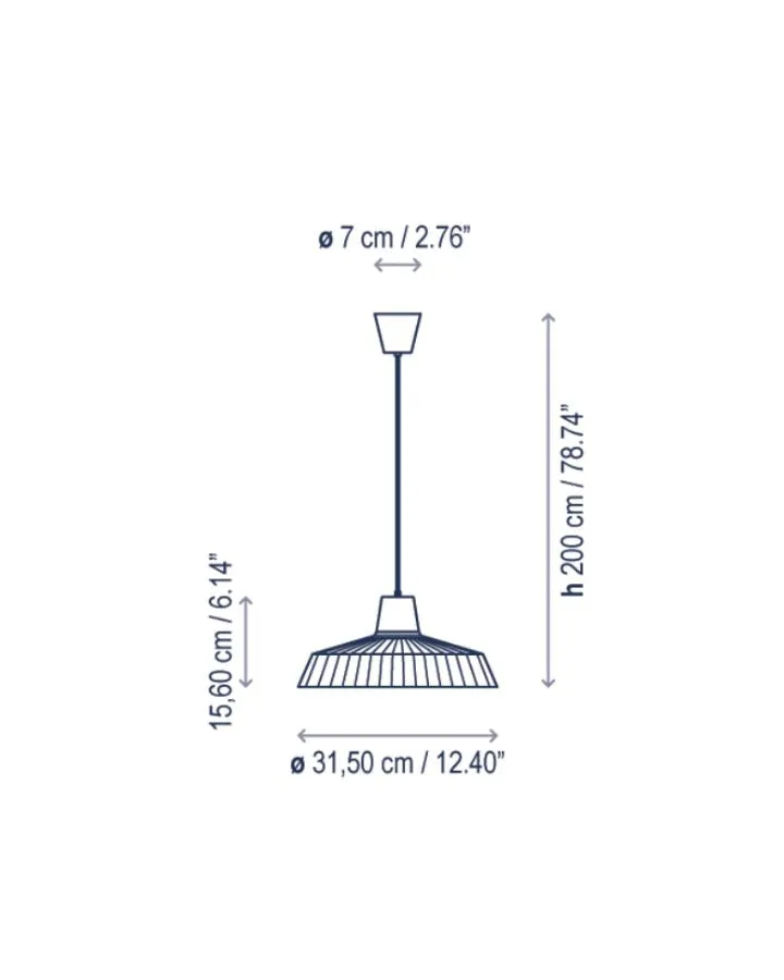Textured Wave Exterior Pendant Light