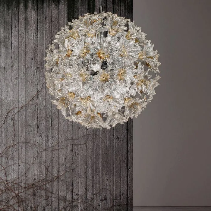 The Iconic 60 Cm Clear & Yellow Esprit Pendant From Venini