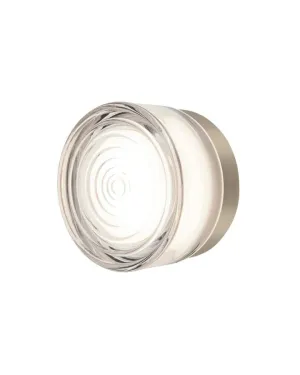 Thick Textured Glass Wall Light