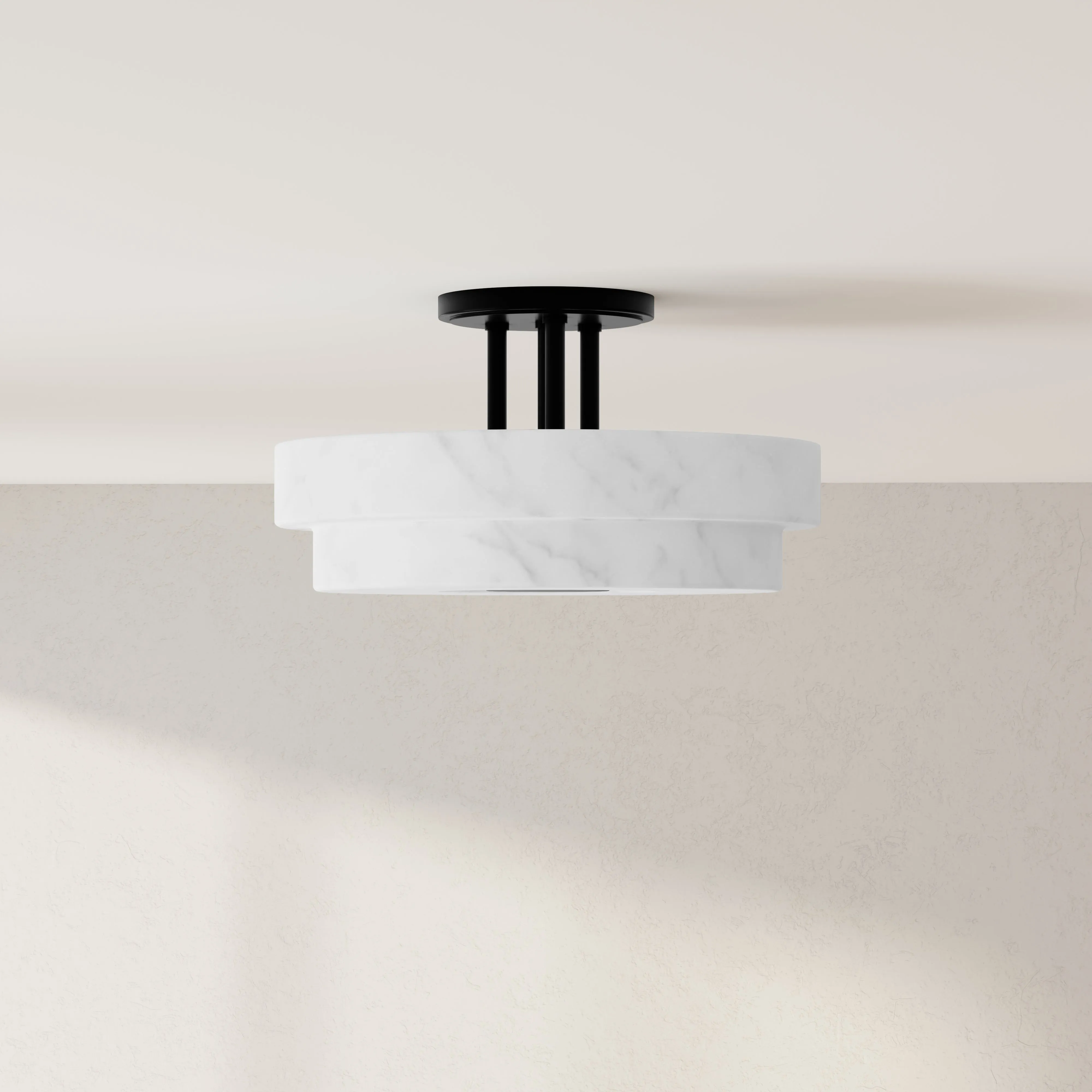 Tosca Collection Three-Light Semi-Flush Mount Light