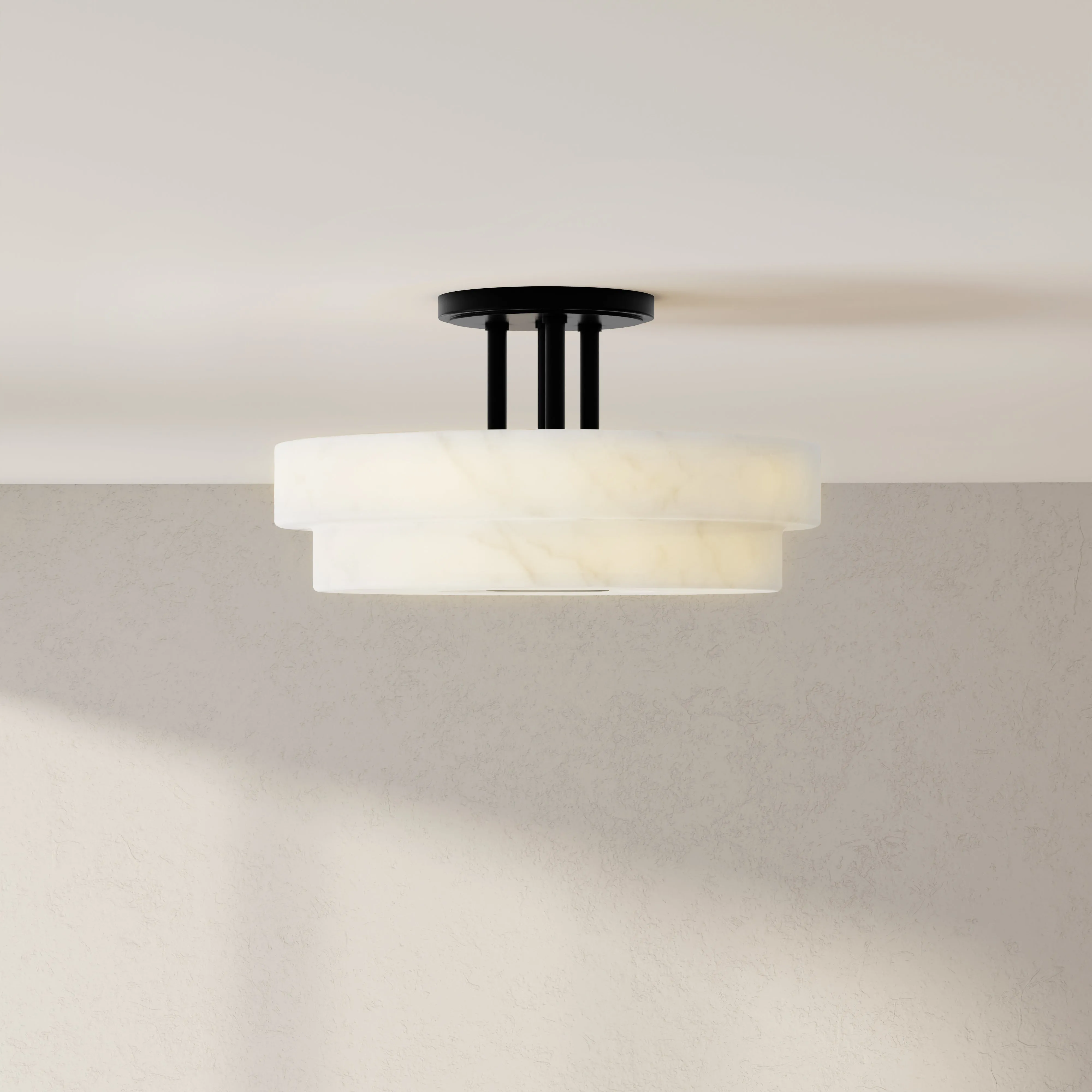 Tosca Collection Three-Light Semi-Flush Mount Light