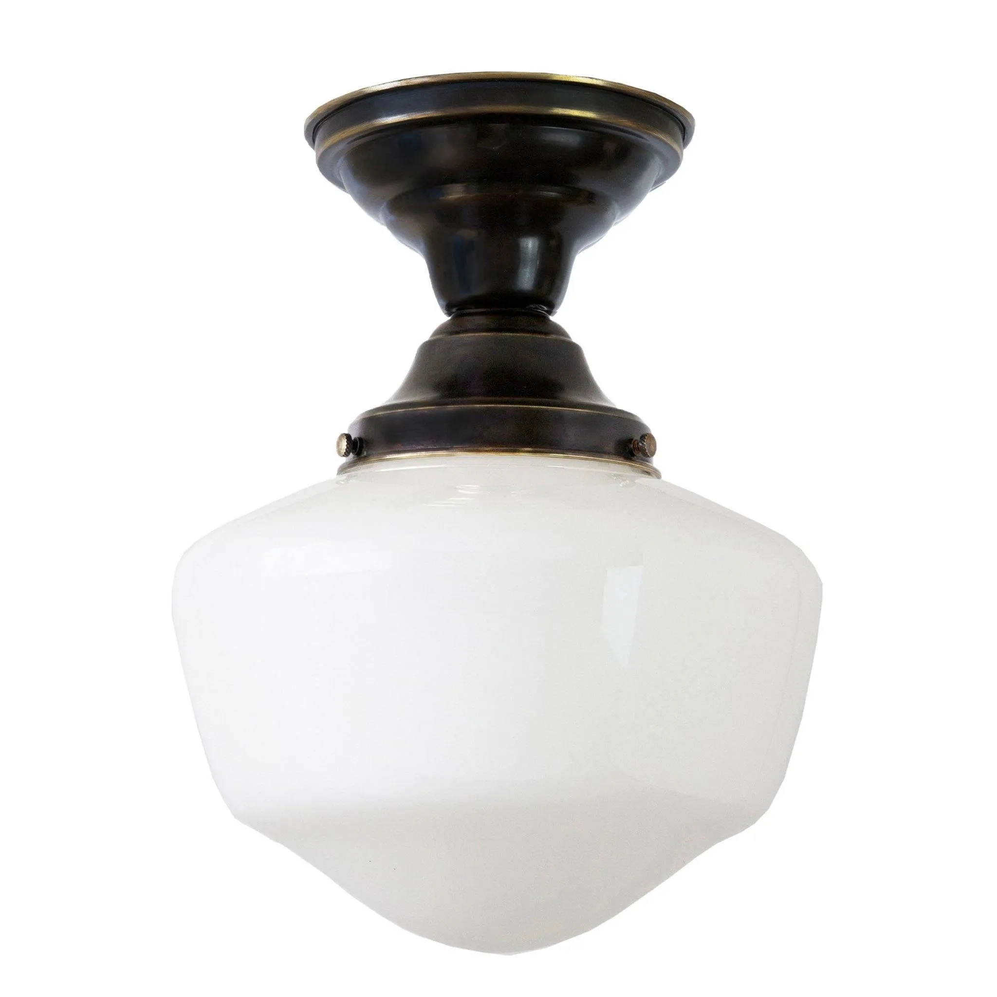 Traditional Schoolhouse Ceiling Fixture, 8"