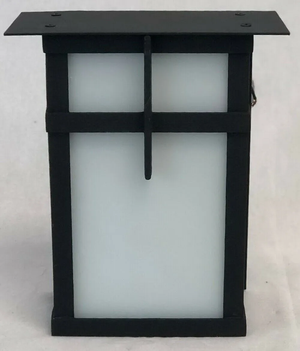 Trans Globe Lighting PL-5280 BK One Light LED Outdoor Wall Lantern in Black Finish