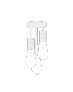 Triple Flush Mount: Design Your Own