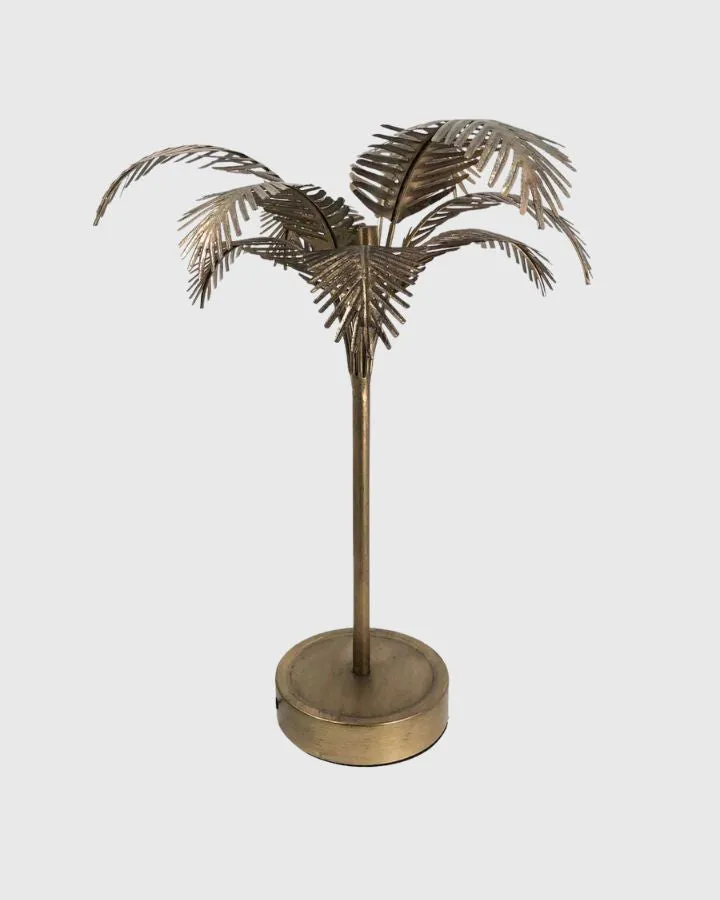 Tropical Palm Leaves Table Lamp