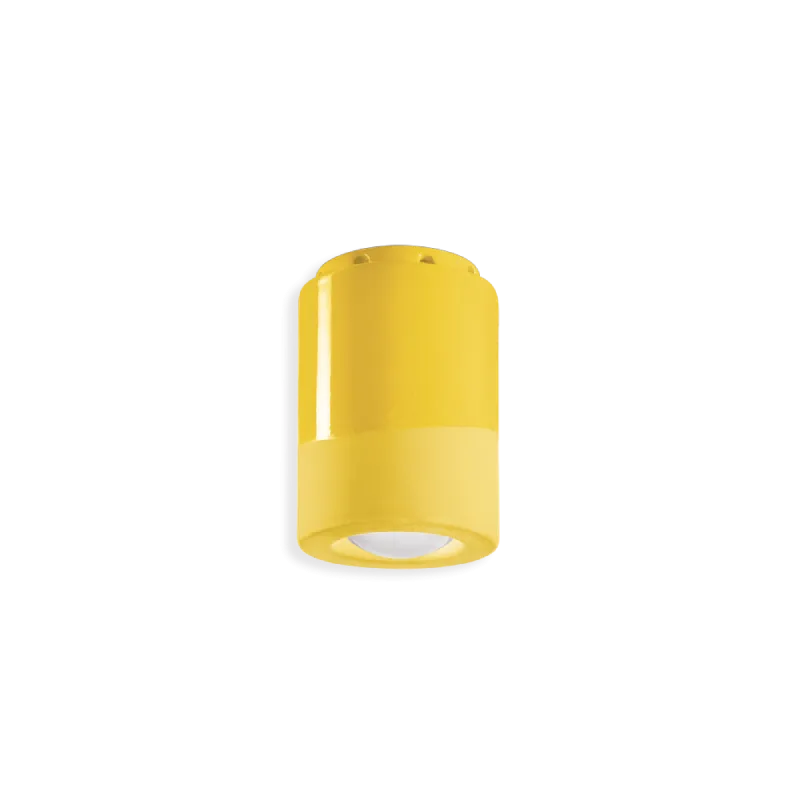 Two Tone Ceramic Flush Mount Ceiling Light