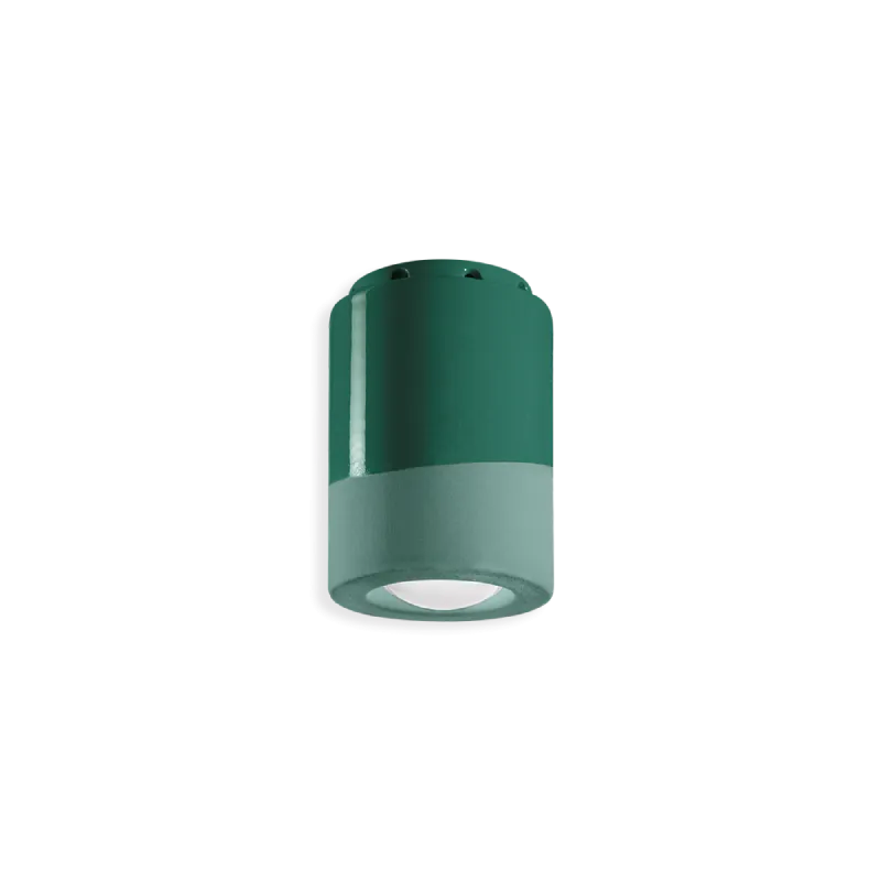 Two Tone Ceramic Flush Mount Ceiling Light