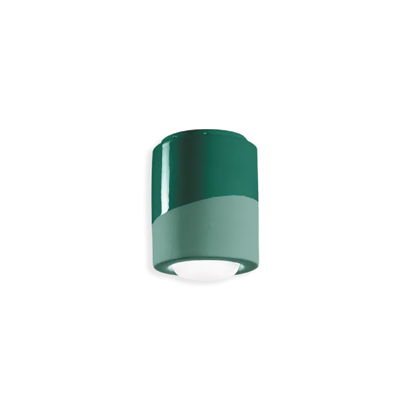 Two Tone Ceramic Flush Mount Ceiling Light