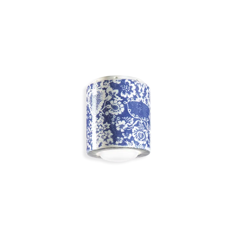 Two Tone Ceramic Flush Mount Ceiling Light