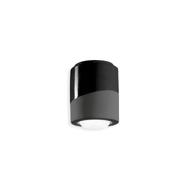 Two Tone Ceramic Flush Mount Ceiling Light