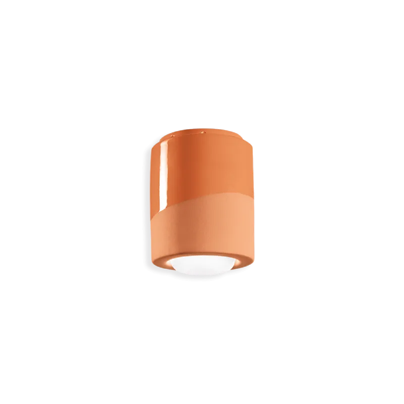 Two Tone Ceramic Flush Mount Ceiling Light