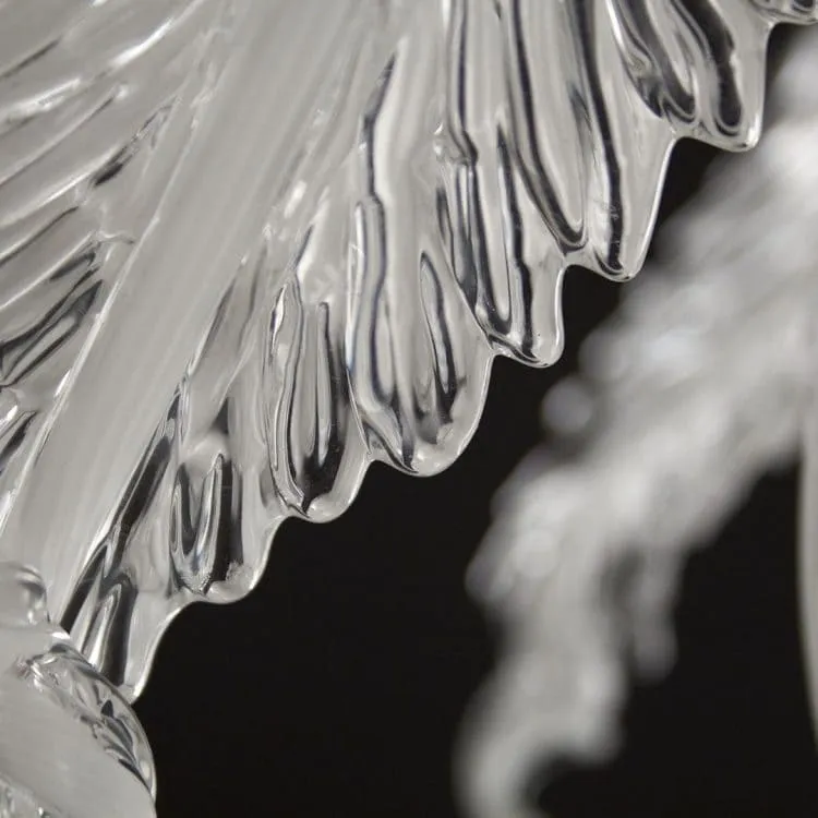 White Glass 2 Light Handcrafted Wall Lamp