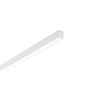 White Recessed Strip Linear Pendant | Integrated Power Cord | Assorted Sizes