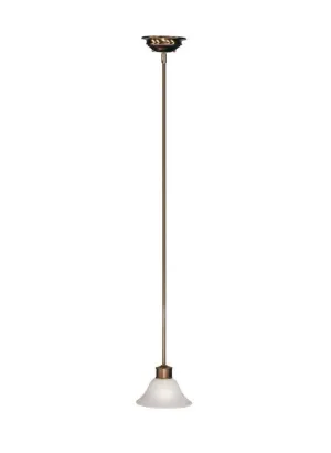 Z-Lite Lighting 309MP One Light Hanging Mini Pendant in Burnished Nickel and Chocolate Finish